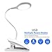 Juhefa Reading Light - Clip Lamp, Book Light for Bed, Dimmable Eye-Caring Touch Lamp (3-Level Brightness)