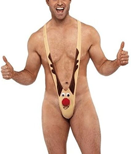 ONAMANO Christmas Reindeer Patterns Men Novelty Underwear