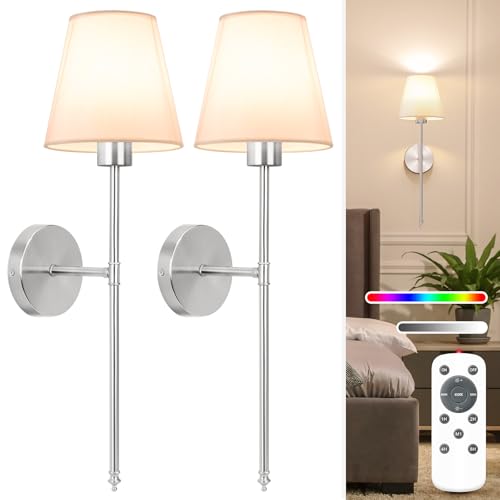 NIORSUN Rechargeable Wall Sconce Set of