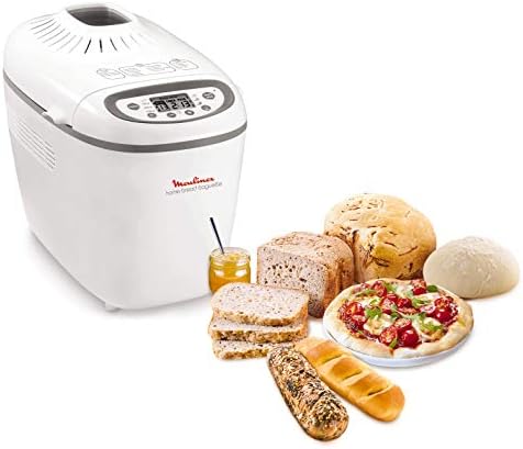 Moulinex OW610110 Machine à pain, 1650 W, 1.5 liters, Blanc - Cuisine A Vivre Moulinex OW610110 Machine à pain, 1650 W, 1.5 liters, Blanc