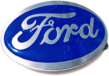 Ford Belt Buckle, Blue Enamel Fill Pewter Finish MUSTANG F 150 Trucks SuperGifts