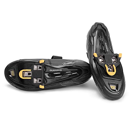 Inkesky Bike Cleats for Road Cycling - Compatible with Shimano SPD-SL SM-SH11 - Yellow - Thumbnail 2