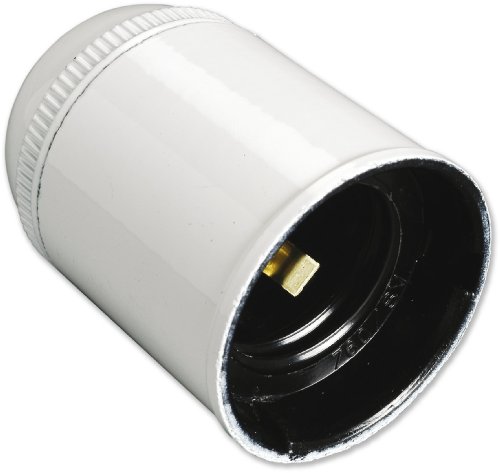 Electraline 71120 Douille E27 Lisse Pas 10X1 Blanc