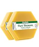 Stakich Pure Yellow Beeswax Blocks - 100% Natural, Cosmetic Grade, Premium Quality - 2 lb (in 1 lb Blocks)