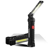 LED Work Light,FC-Fancier Wireless Rechargeable Light With Magnetic Base/USB-Recharge(include),Portable Torch Light/Inspection Light (Large)