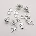 100g (About 45pcs) Wholesale Bulk Lots Jewelry Making Charms Mixed Tibetan Silver Metal Love Volleyball Ball Sports Fitness Charms for Necklace Bracelet Jewelry Making and Crafting SM322