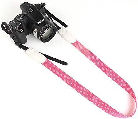 Dymix Camera Neck Shoulder Belt Strap in Pink color for DSLR / SLR / Nikon / Canon / Sony / Olympus / Samsung / Pentax ETC