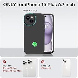 Vooii Compatible with iPhone 15 Plus Case, Upgrade