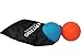 4FITPRO Lacrosse Balls - Deep Tissue Massager, Set of 1 Orange & 1 Blue- Safe & Effective to Relieve & Relax Myofascial, Foot, Chest & Back Muscles Includes Carry Bag