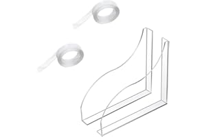 CuiCanfla White Bathroom Shower Splash Guard, 2 Pack, Self Adhesive Bathtub Corner Splash Guard Clear Shower Water Guard Prev