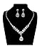 UDYLGOON UDORA Rhinestones Necklace Earrings Jewelry Sets for Bridal Wedding Party (T1219)