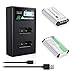 Powerextra 2 Pack Replacement Sony NP-BX1 Battery With Smart LCD Display Dual USB Charger For Sony NP-BX1/M8 and Sony AS20, AS100, AS200, CX405, CX440, H300, HX90V, MV1, RX100, X1000, and other models primary