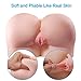 Male Masturbator Doll Sexgene 3D Silicone Realistic Masturbator Doll with Pussy Vagina Anal Ass Sex Toys for Men Lifelike Male Masturbation Suction Cup with 2 Hole (22.04lb)