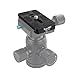 Haoge 70mm QR Quick Release Plate with D-Ring Screw Fits Arca-Swiss Standard for Tripod Ball Head Clamp Camera Lens