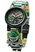 Lego Nexo Knights Aaron Kids Minifigure Link Buildable Watch | Green/Orange | Plastic | 25mm case Diameter| Analog Quartz | boy Girl | Official (8020523)