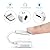 Headphone Converter Jack Adapter Charger Cables AUX Audio 3.5mm Earphone Splitter Compatible Phone7/7Plus/8/8Plus/X 10 Extender Connector Stereo Music Adaptor Support 10.3/11 System Accessories-White by Leantuq