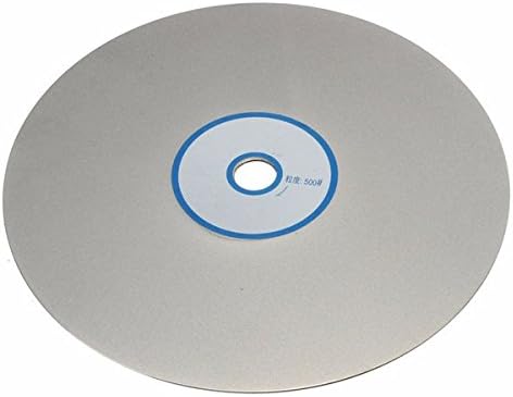 ChenXi Shop 6 Inch Flat Lap Wheel 500 Grit Diamond Coated Lapidary Grinding Polishing Wheel
