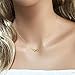 Charm Pendant Necklace, 14K Gold Plated Dainty Chain Necklace Infinity Lovely Knot Necklaces for Women