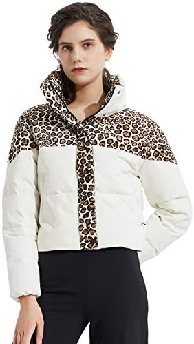 Orolay Womens Leopard Print Down Jacket 