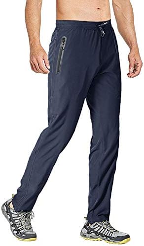 Men's Jogger Pants Lightweight Outdoor Hiking Pants with Zipper Pockets