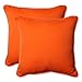 Pillow Perfect Pompeii Solid Indoor/Outdoor Throw Pillow Plush Fill, Weather and Fade Resistant, Throw - 18.5