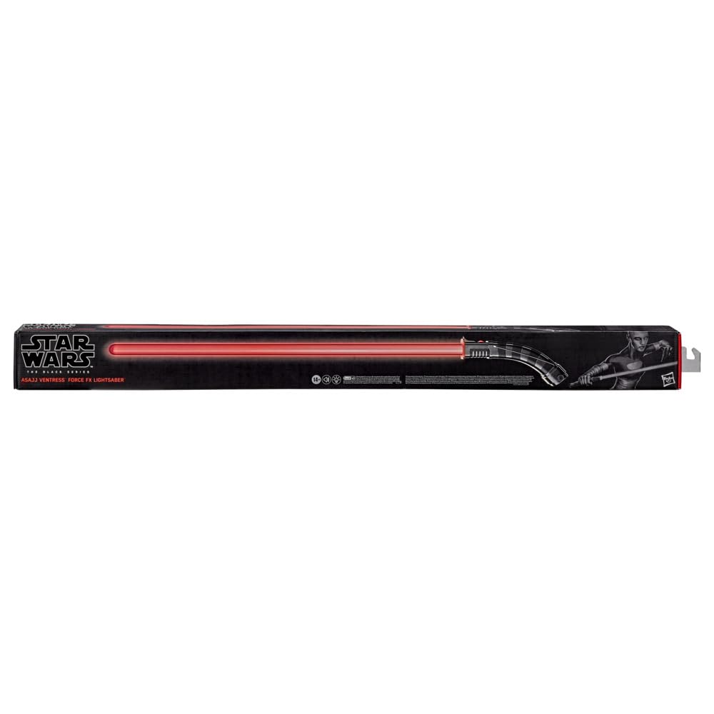 Star Wars The Black Series Asajj Ventress Force FX Lightsaber with LEDs and Sound Effects, Collectible Roleplay Item for Ages 14 and Up