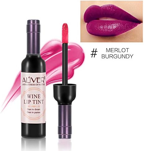 Snlaevx Lipsticks Glossy Set Waterproof Long Lasting Liquid Velvet Matte Lipstick Makeup Lip Gloss Lip (E)