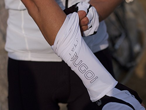 Sugoi Men's Arm Cooler, White, Medium