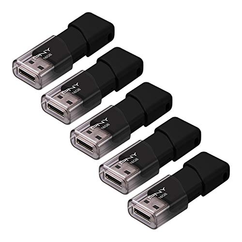 PNY 16GB Attaché 3 USB 2.0 Flash Drive, 5Pack Pricepulse