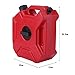 GOGOUP 1.3 Gallon 5L Red Gas Can with Lock Portable anticorrosive Gasoline Tank with Flexible Hose for Motorcycles and Automobiles