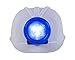 Light-up Hard Hat Including Miner, Railroader, Builder and Spelunker Helmet Labels (White)