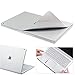 VFENG Premium 4-in-1 Full Body Skin Sticker Decals, Decorative Protector Skins for Microsoft Surface Book 2 13.5 Inch (i7 CPU Configuration Version)- Silver