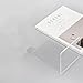 QICI 2 Pack Clear Plastic Bookends Acrylic bookends (Clear Design)