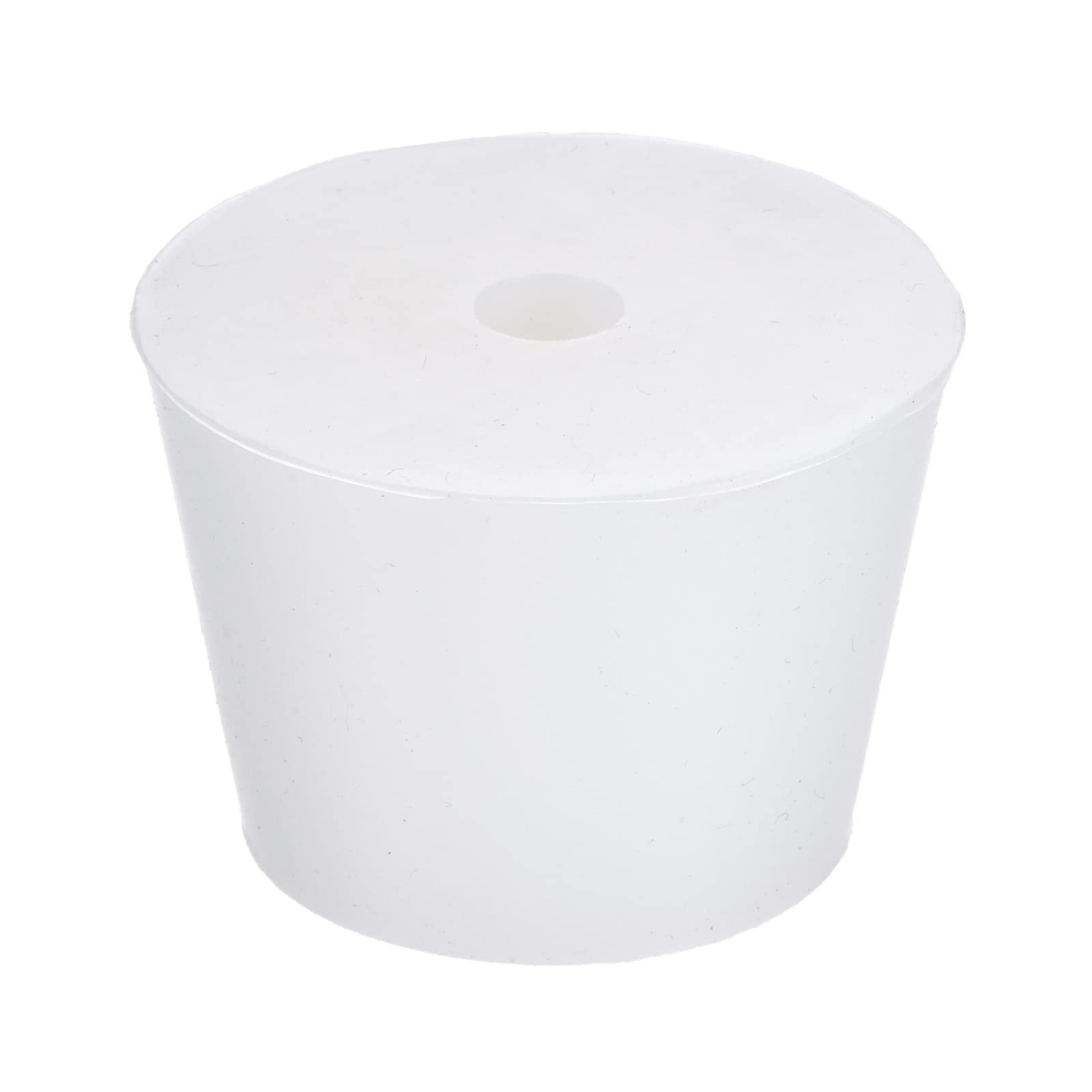 YOKIVE Silicone Rubber Stoppers with Hole, Tapered Plugs with High-temperature Resistance | Protect Hole, Great for Lab Industry (White, 32mm to 42mm) — image 1
