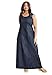 Jessica London Women's Plus Size Denim Maxi Dress Indigo,24
