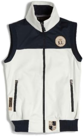 KingslandEQUESTRIAN Unisex Berkley Softshell Vest -Navy/Cream- Medium