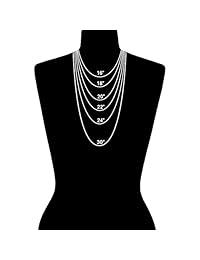 Plata de ley Mar Shell Foto Collar con camafeo, 18 inch Cadena de Serpiente