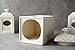Decorative Containers Canister Set 3, Porcelain Geometric Storage Jars with Bamboo Lids, Gift for Women (White)