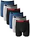 KAYIZU Brand Men's Underwear,Ultimate Soft Cotton Boxer Brief (6-Pack) Black/Light Gray/Blue XX-Large…