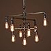 SEOL-LIGHT Barn Adjustable Pipe Chandeliers Pendant Hanging Lighting with 9 Sockets(Industrial-Style)Max 540W Metal Iron For Dinning Room,Kitchen,Foyer