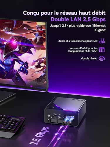 GMKtec K15 AI Mini PC Oculink with Intel Core Ultra 5 125U Processor, Barebones No RAM/SSD/OS, Desktop AI Boost, 3X M.2 2280 Storage Expansion, Dual NIC 2.5GbE, HDMI 2.1, USB4