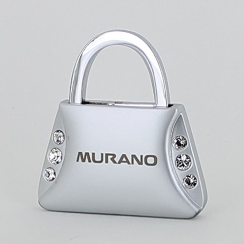 LFI License Frame Inc. Purse Shape Keychain with Crystals for Nissan Murano (Chrome)