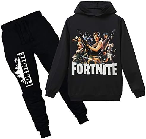 Tungly 3D Kid's Leisure Suit Long Sleeve Hoodie for Child Hooded Sweatshirts Pants