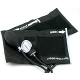 EMI Manual Blood Pressure Cuff - Black Plus Carrying Case (Large Adult (33 cm to 51 cm))