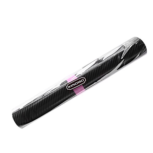 WINOMO 4D Carbon Fiber Wrap Roll DIY Sticker for Car Auto Vehicle Decor 30x300cm (Black)