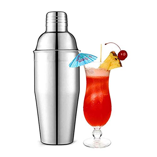 CaoQuanBaiHuoDian Haushalts-Cocktail-Shaker-Set Barkeeper Set Cocktail Shaker Professionelle Barkeeper Edelstahl… – Bild 2