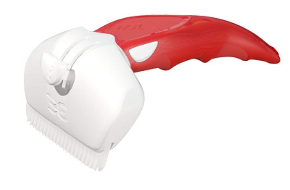 FoOlee Easee De-Shedding Tool, Small, Red