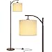 Brightech Montage - Bedroom & Living Room LED Floor Lamp - Standing Industrial Arc Light with Hanging Lamp Shade - Tall Pole Uplight for Office - with LED Bulb - Bronze primary