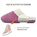 Women's Soft Gridding Coral Velvet Short Plush Lining Slip-on Memory Foam Clog Indoor Slippers (X-Large / 11-12 B(M) US, Purple)