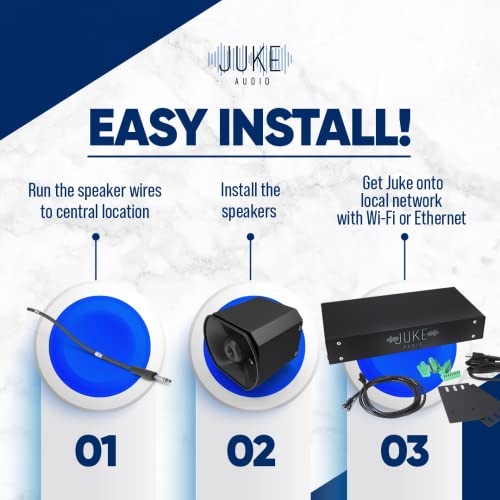 Juke8 8 Zone,16 Channel, Amplifier MultiRoom Audio Streaming via Airplay, Spotify Connect